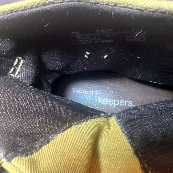 Women's Timberland Round Toe Chelsea Boot Size 8 Two Tone Wheat & Brown Leather - Picture 8 of 12